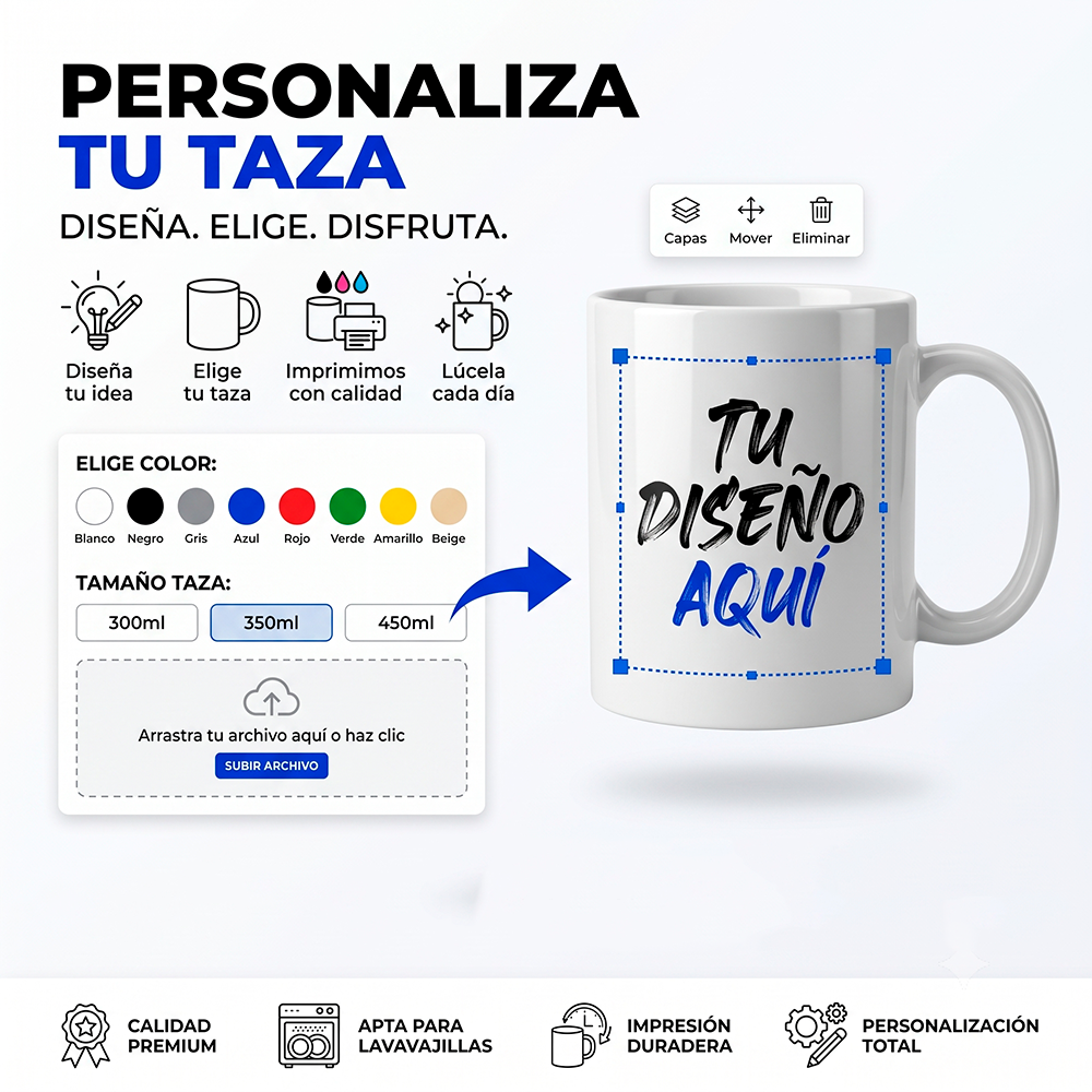 Taza Personalizada con tu Foto o Frase