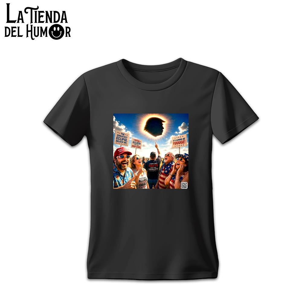 Camiseta Graciosa Eclipse Trump