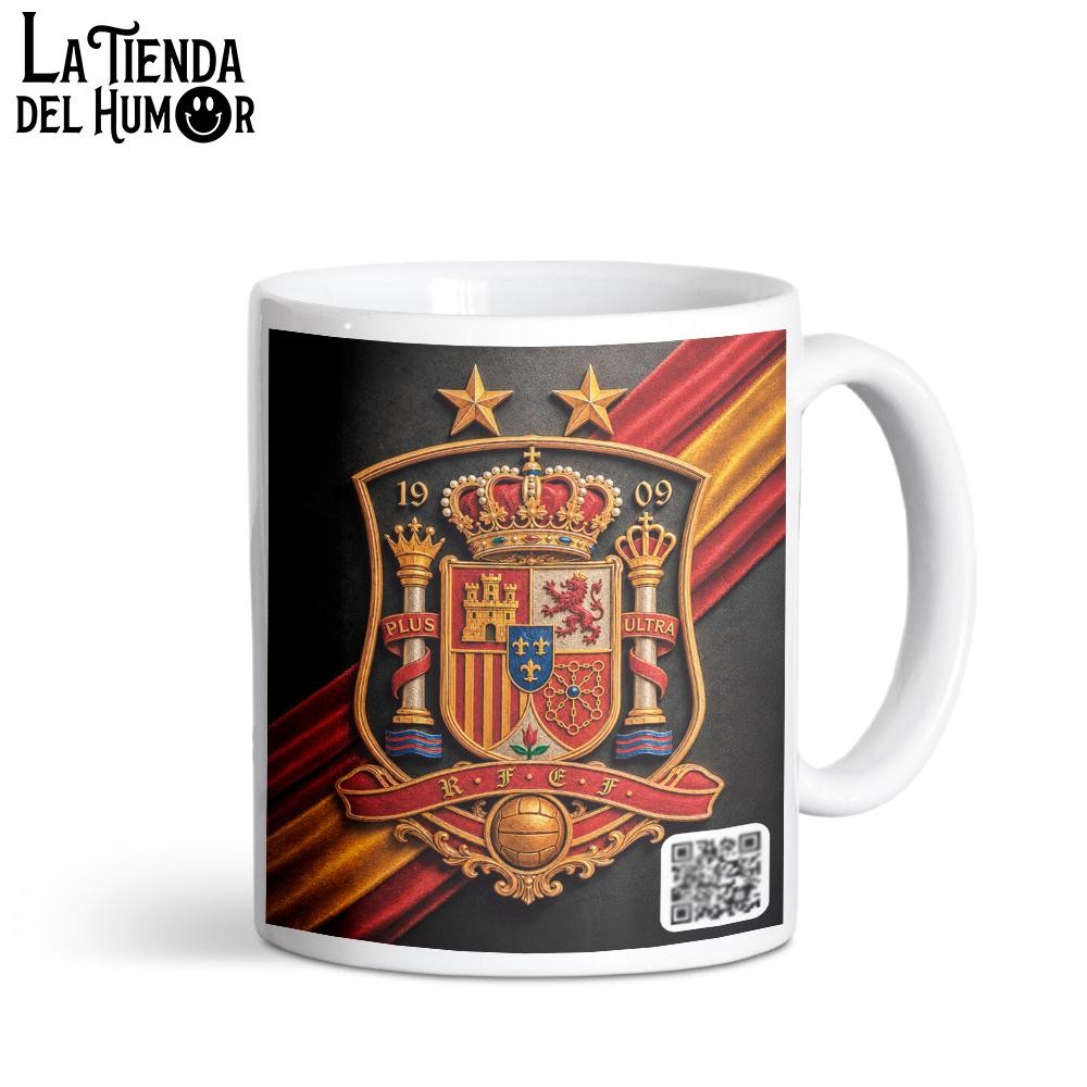 Tazas Escudo Dos Estrellas Con Código QR