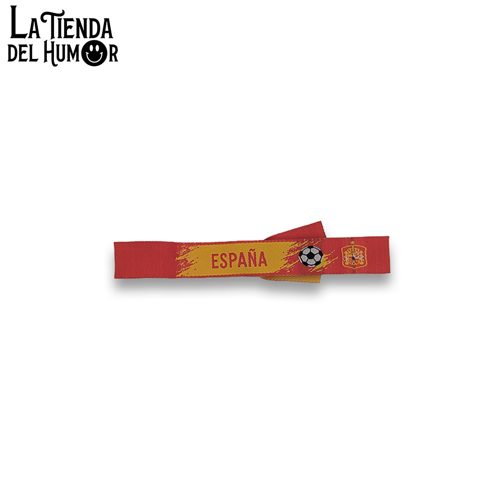 Pulsera de Tela España de Fútbol – Pulsera Deportiva de Animación para el Mundial