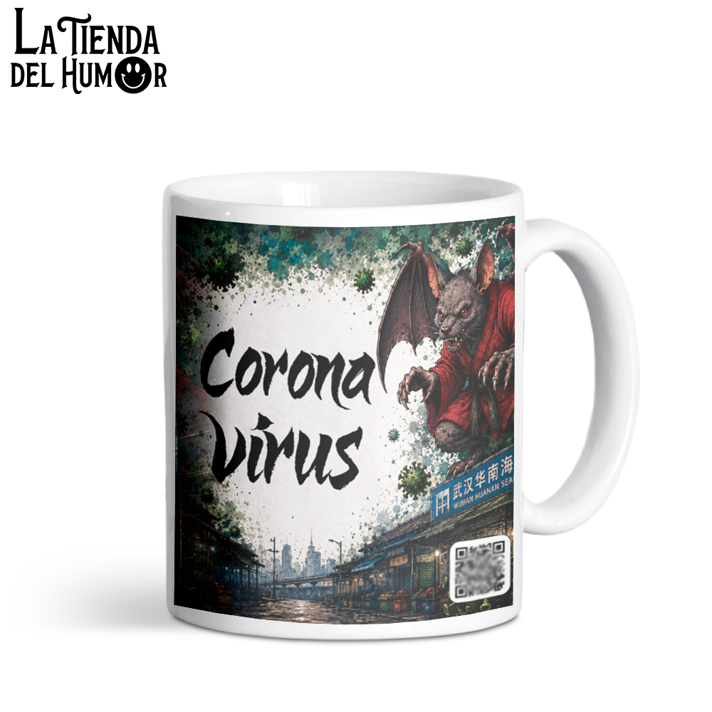 Taza de Cerámica Coronavirus – Mug con texto "Coronavirus"