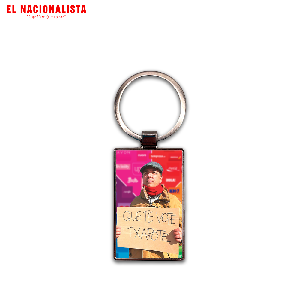 Llavero Rectangular Que te vote Txapote – Diseño Exclusivo Que te vote Txapote
