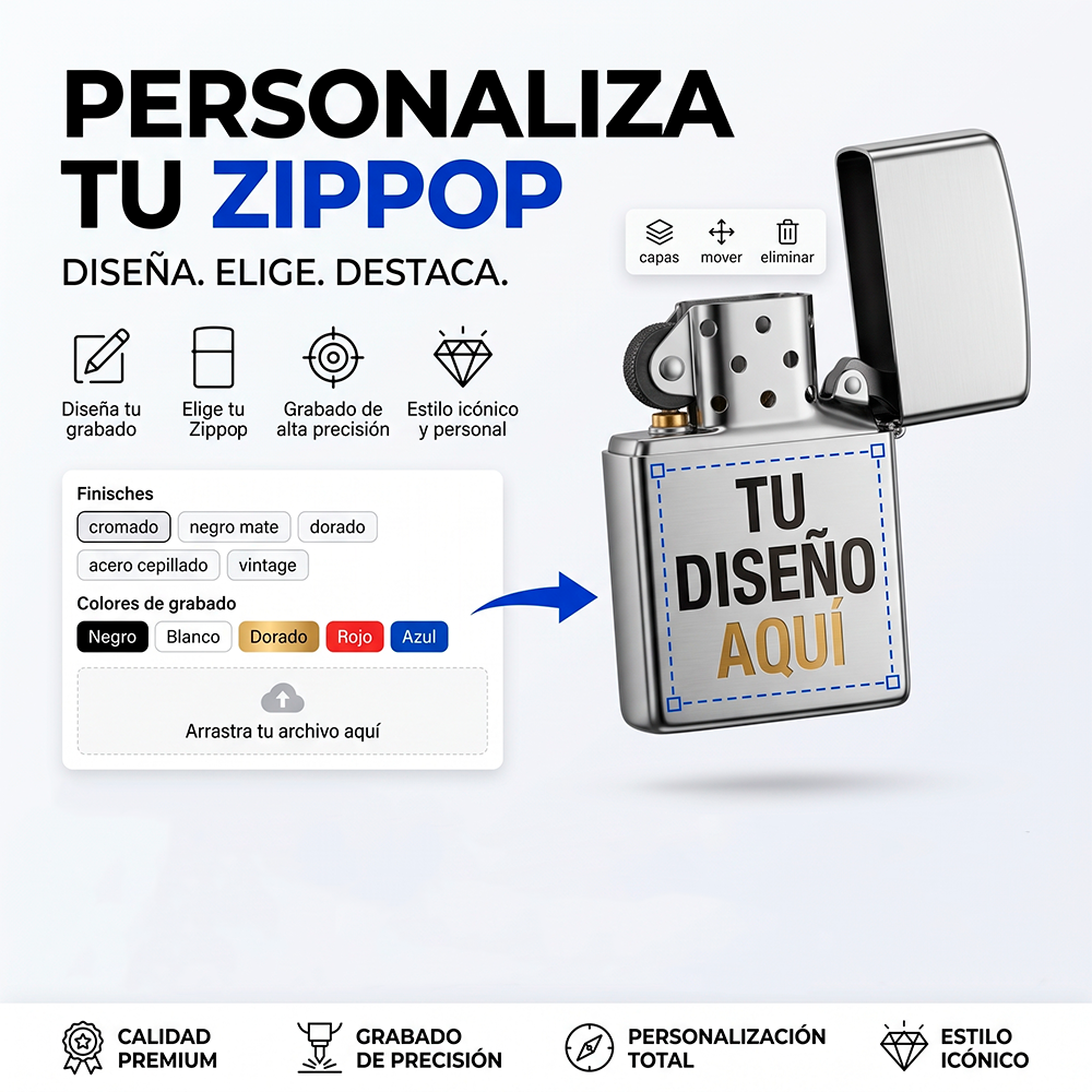 Mechero Zippo Personalizado con tu Diseño