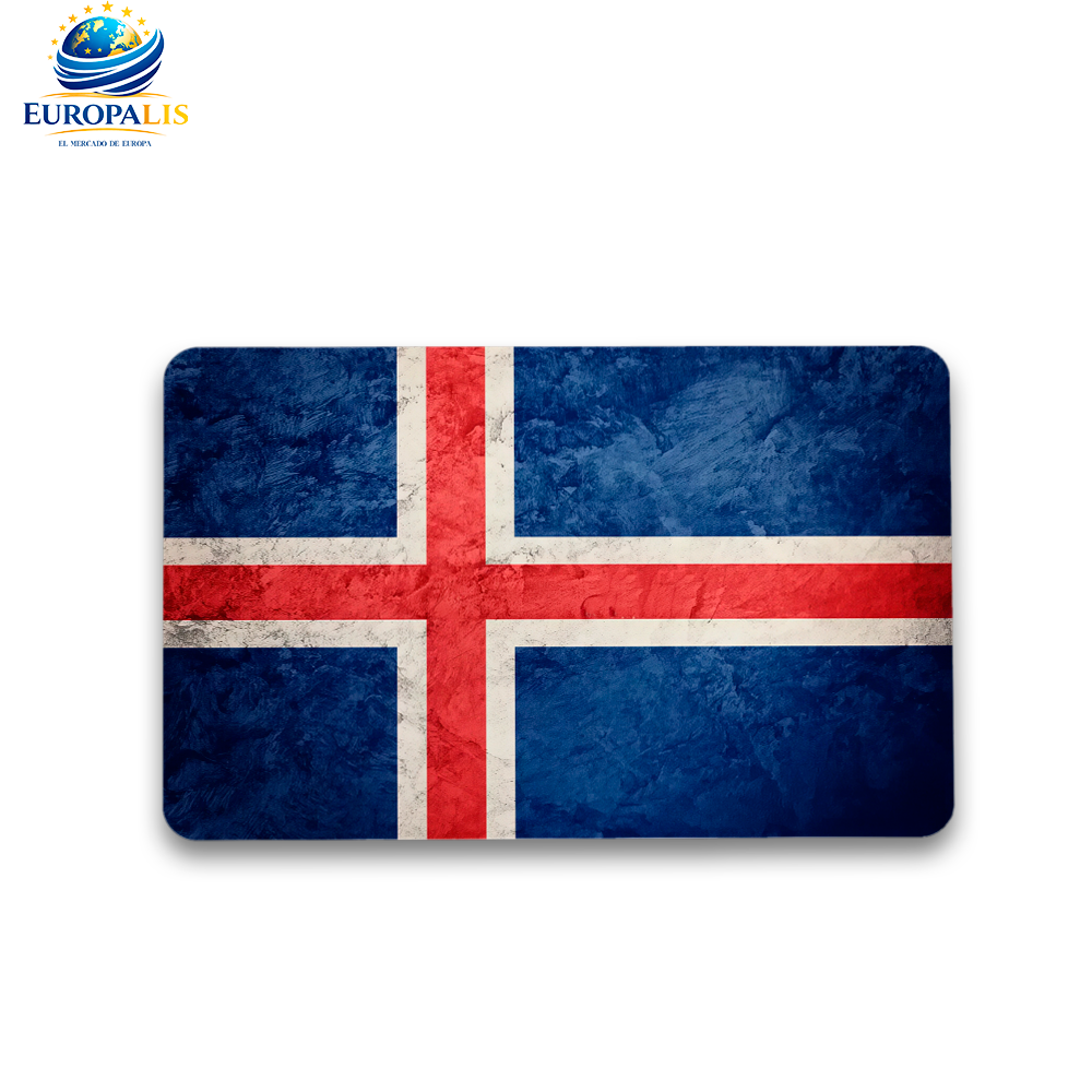 Imán Cuadrado Bandera Islandia
