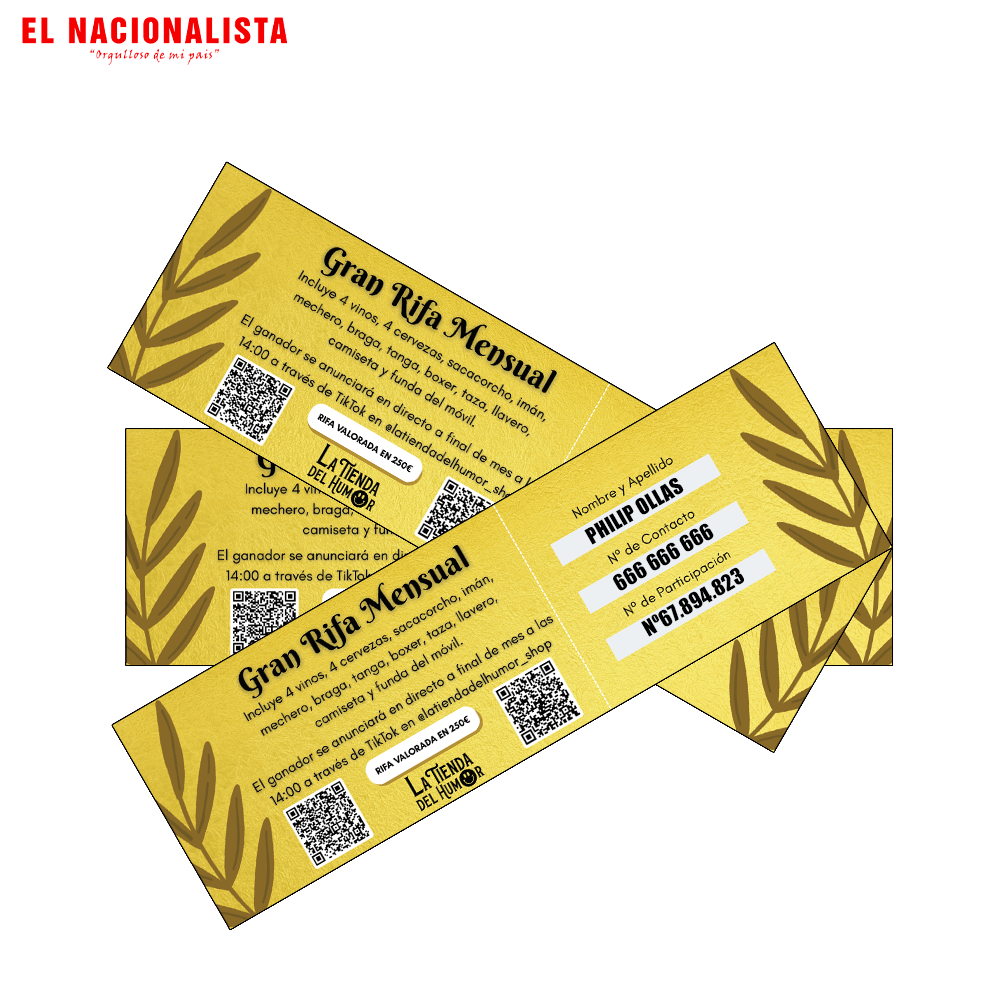 Rifa Mensual de La Tienda del Humor