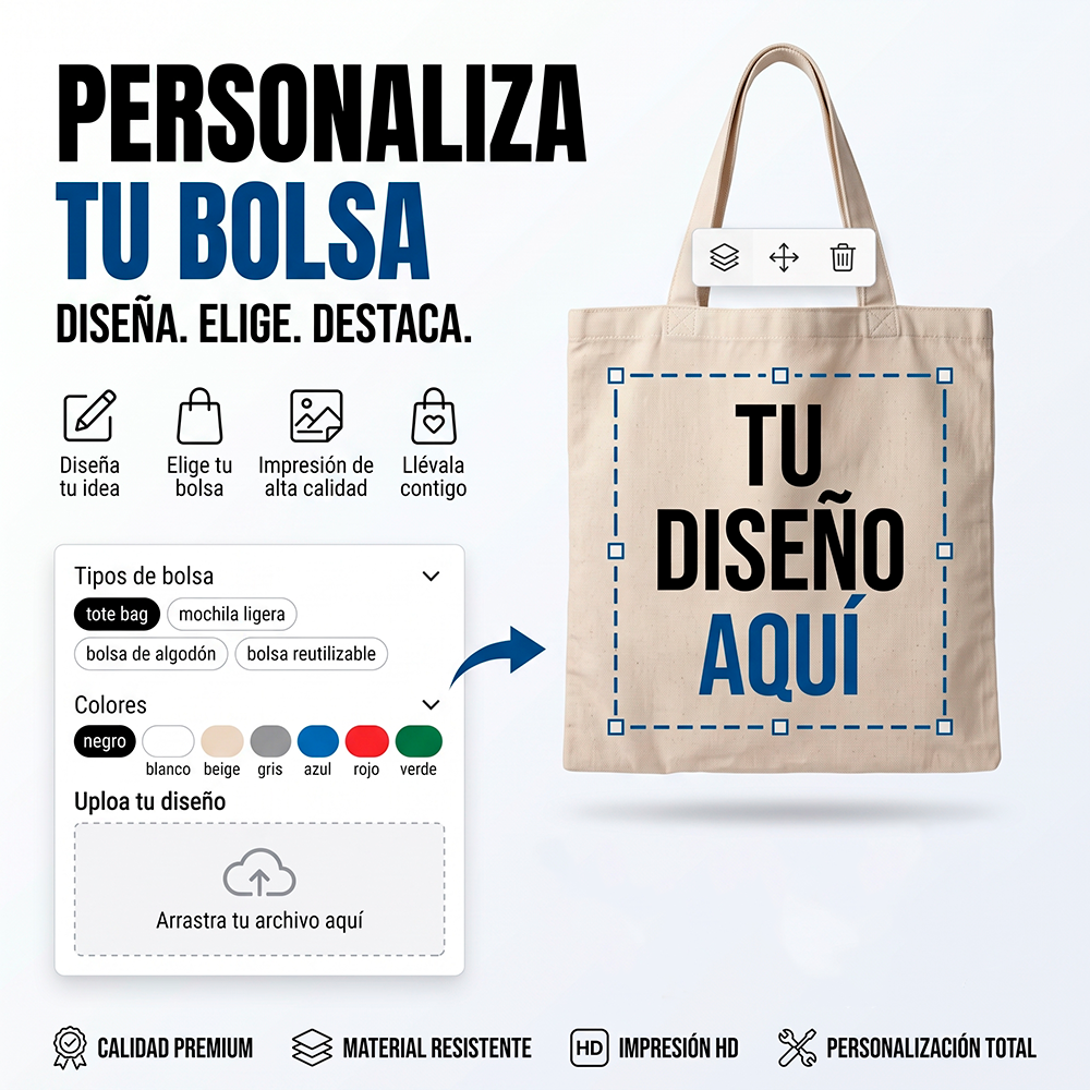 Bolsa de Tela Personalizada con tu Diseño